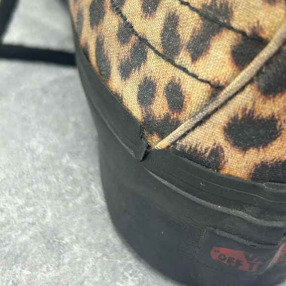 Vans Leopard Print Sk8-Hi Platform Skateboarding Sneaker Size M8 W9.5 Grunge - Picture 13 of 15